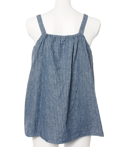 JOURNAL STANDARD（ジャーナルスタンダード）の「リネンコットンストライプ キャミソール#（キャミソール・レディース・アイボリー/ブルー・FREE）」の4枚目の写真