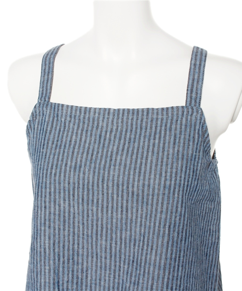 JOURNAL STANDARD（ジャーナルスタンダード）の「リネンコットンストライプ キャミソール#（キャミソール・レディース・アイボリー/ブルー・FREE）」の5枚目の写真