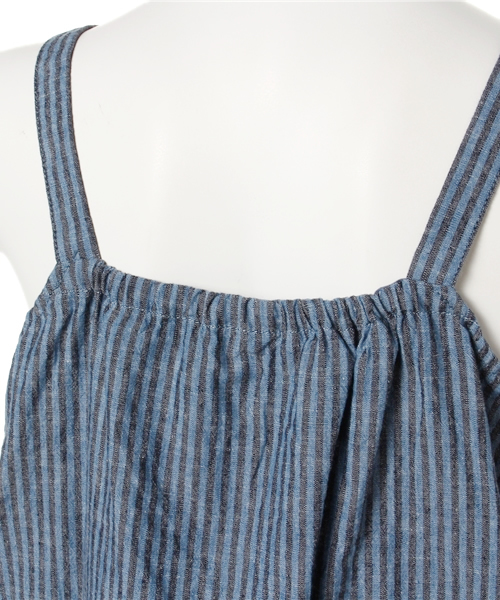 JOURNAL STANDARD（ジャーナルスタンダード）の「リネンコットンストライプ キャミソール#（キャミソール・レディース・アイボリー/ブルー・FREE）」の7枚目の写真