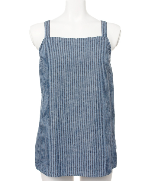 JOURNAL STANDARD（ジャーナルスタンダード）の「リネンコットンストライプ キャミソール#（キャミソール・レディース・アイボリー/ブルー・FREE）」の10枚目の写真