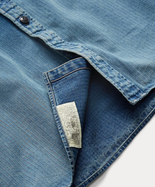 インディゴ ヘリンボーン ツイル ワークシャツ（シャツ/ブラウス