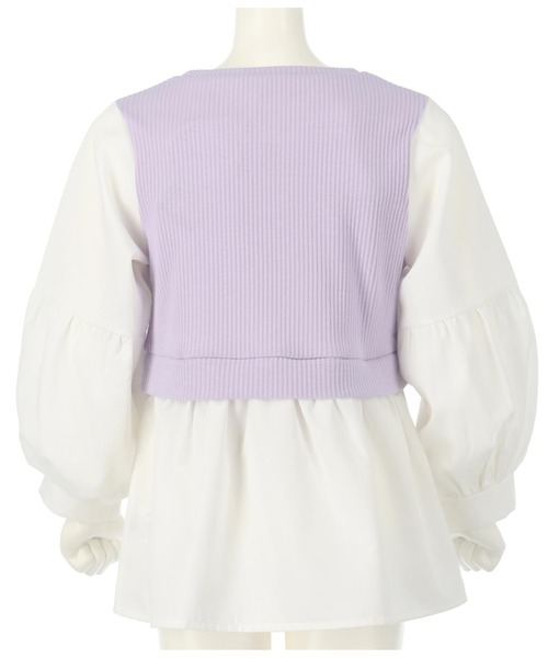 ANAP kids（アナップキッズ）の「コンビトップス【親子お揃い】（Tシャツ/カットソー・キッズ・ラベンダー/ブラック/モカ・130cm/110cm/120cm/100cm）」の12枚目の写真