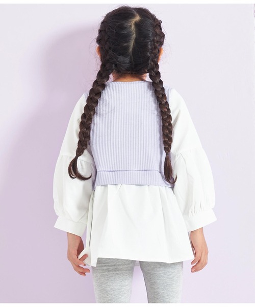 ANAP kids（アナップキッズ）の「コンビトップス【親子お揃い】（Tシャツ/カットソー・キッズ・ラベンダー/ブラック/モカ・130cm/110cm/120cm/100cm）」の17枚目の写真