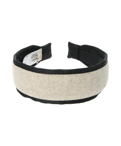 Samansa Mos2（サマンサ モスモス）の「メルトンパイピングカチューシャ（ネックレス・レディース・ベージュ/モカ・F）」の4枚目の写真