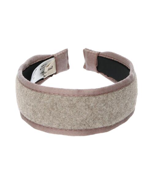 Samansa Mos2（サマンサ モスモス）の「メルトンパイピングカチューシャ（ネックレス・レディース・ベージュ/モカ・F）」の5枚目の写真