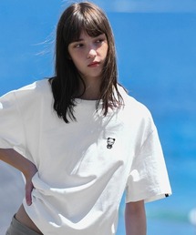 HIPANDA | HIPANDA ハイパンダ 男女兼用 ベーシック HIIPANDA LOGO 刺繍 Tシャツ(Tシャツ/カットソー)