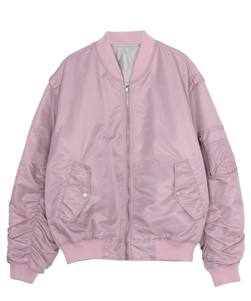 Figments(フィグメンツ)の「2WAY MA-1(MA-1・レディース・グレー/ピンク/ブラック・X-LARGE/LARGE)」の12枚目の写真