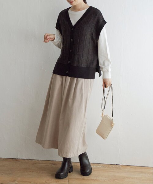 ikka(イッカ)の「スエードライクタックスカーチョ(その他パンツ・レディース・ライトグレー/ブラック/イエロー系その他/オリーブ・M/L)」の13枚目の写真