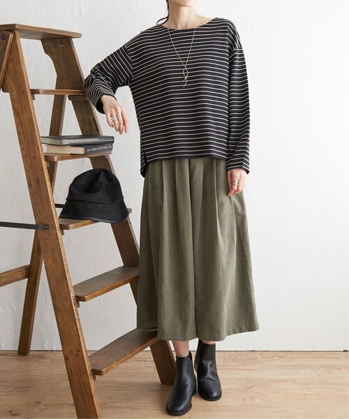 ikka(イッカ)の「スエードライクタックスカーチョ(その他パンツ・レディース・ライトグレー/ブラック/イエロー系その他/オリーブ・M/L)」の20枚目の写真