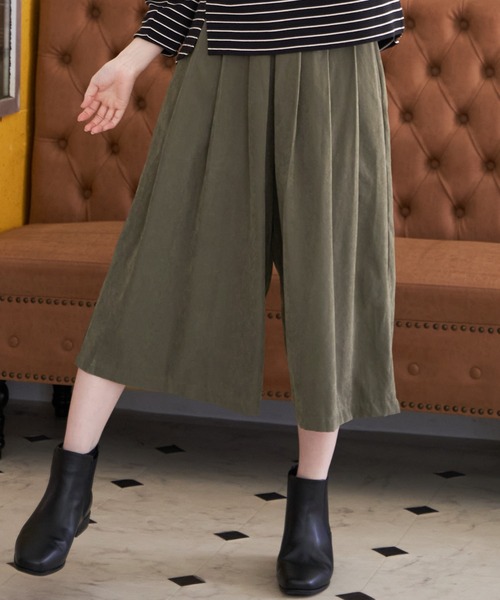 ikka(イッカ)の「スエードライクタックスカーチョ(その他パンツ・レディース・ライトグレー/ブラック/イエロー系その他/オリーブ・M/L)」の5枚目の写真