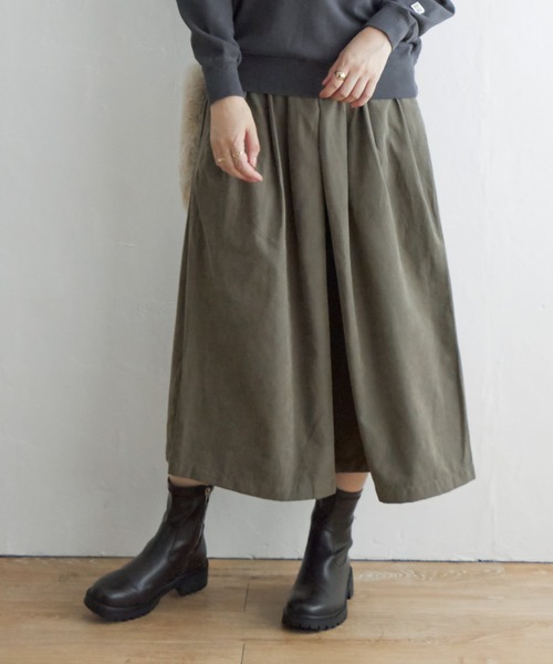 ikka(イッカ)の「スエードライクタックスカーチョ(その他パンツ・レディース・ライトグレー/ブラック/イエロー系その他/オリーブ・M/L)」の11枚目の写真