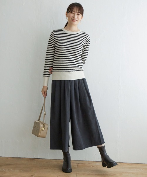 ikka(イッカ)の「スエードライクタックスカーチョ(その他パンツ・レディース・ライトグレー/ブラック/イエロー系その他/オリーブ・M/L)」の9枚目の写真