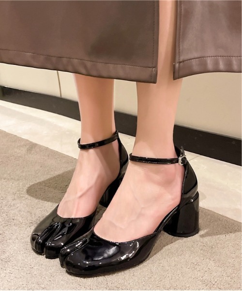 Burner（バーナー）の「【OKUOKU Recommend Select】足袋 ストラップ パンプス oku-shoes-717216572713-51 U（パンプス・レディース・シルバー/ワインレッド/ブラック・38/39/36）」の21枚目の写真