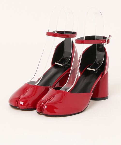 Burner（バーナー）の「【OKUOKU Recommend Select】足袋 ストラップ パンプス oku-shoes-717216572713-51 U（パンプス・レディース・シルバー/ワインレッド/ブラック・38/39/36）」の7枚目の写真