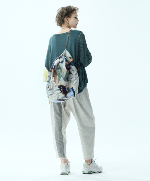 bedsidedrama（ベットサイドドラマ）の「Cinema Complex Duffle Bag（バックパック/リュック・レディース・ネイビー系/グレー系・1）」の6枚目の写真