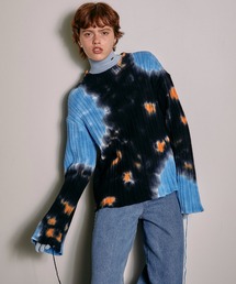 ニット セーター Tie-dye Knit Wear/タイダイニット「MAISON SPECIAL/メゾンスペシャル」 レディース MAISON SPECIAL ニット セーター Tie-dye Knit Wear/タイダイ