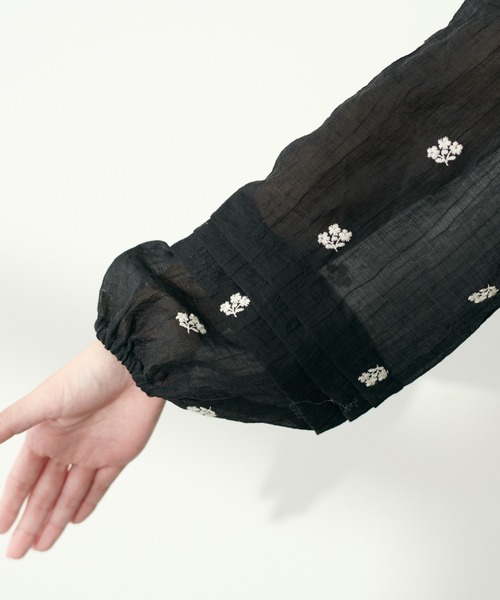natural couture(ナチュラルクチュール)の「はしごレース刺繍ティアードワンピース(ワンピース・レディース・アイボリー/ブラック・FREE)」の19枚目の写真