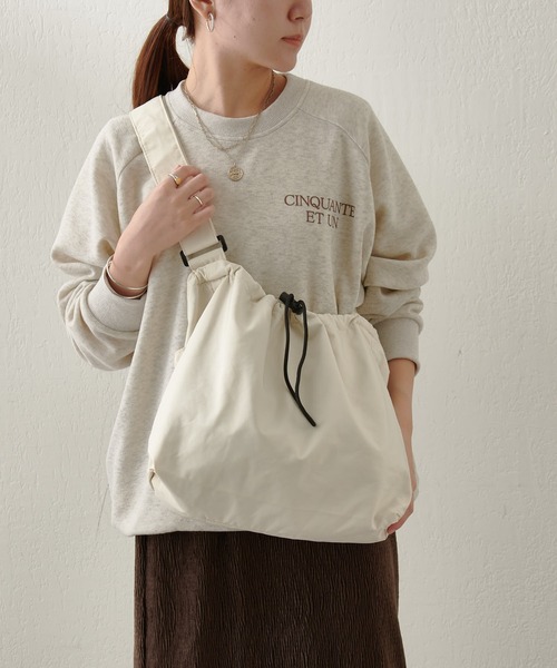 Pal collection（パルコレクション）の「ドロストラージショルダーバック（ショルダーバッグ・レディース・ブラック/アイボリー/ピンク・FREE）」の21枚目の写真