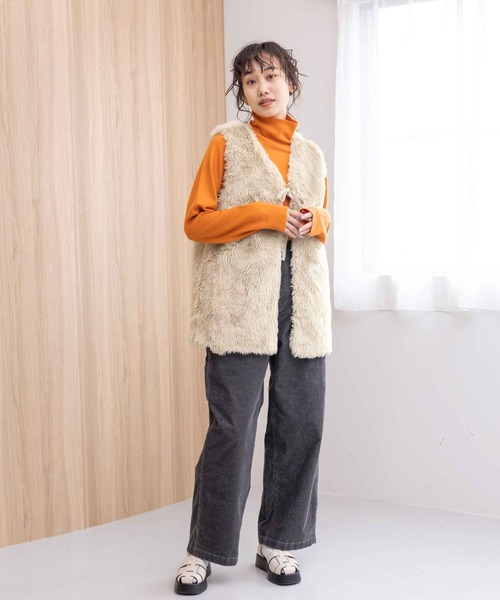 nknit プードルニット niko and（ニコアンド）の「ウールブレンドソフトタートル