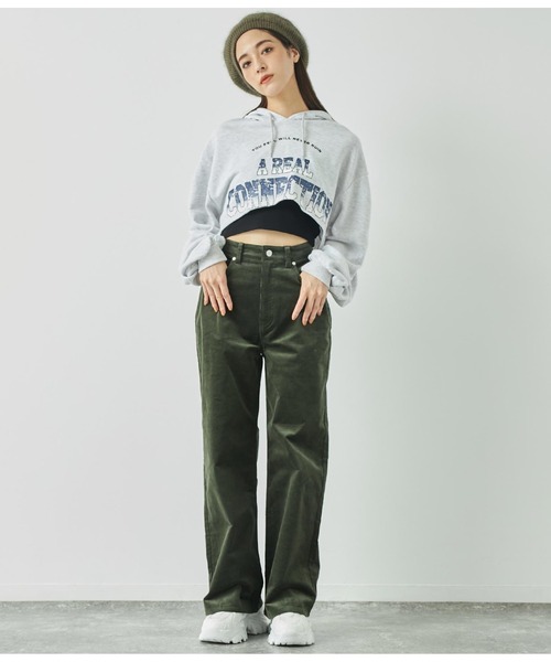 ANAP（アナップ）の「起毛ニットベレー帽（ハンチング/ベレー帽・レディース・グレー/ブラック/カーキ・FREE）」の10枚目の写真