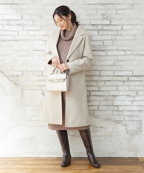 Honeys（ハニーズ）の「オフタートルニットワンピース（ワンピース