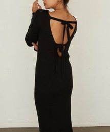 ADDYSONS（アディソンズ）の「Back Open Knit Dress（ワンピース）」