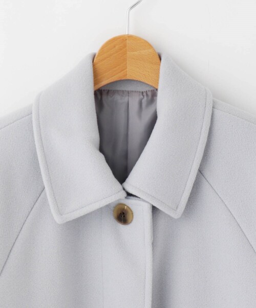 &Bridge(アンドブリッジ)の「innowave パッチポケット付きコート(ステンカラーコート・レディース・サックスブルー・02)」の4枚目の写真