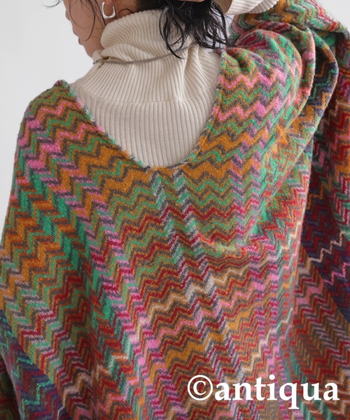 antiqua(アンティカ)の「2wayデザインポンチョ(ポンチョ・レディース・マルチ・FREE)」の6枚目の写真
