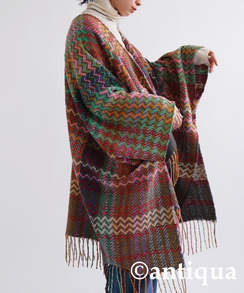 antiqua(アンティカ)の「2wayデザインポンチョ(ポンチョ・レディース・マルチ・FREE)」の7枚目の写真