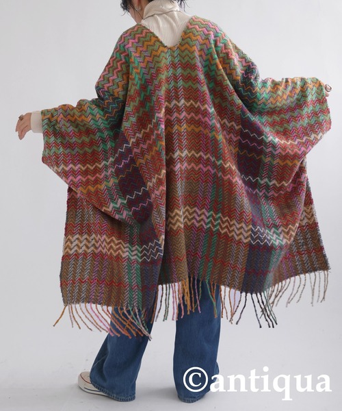 antiqua(アンティカ)の「2wayデザインポンチョ(ポンチョ・レディース・マルチ・FREE)」の4枚目の写真