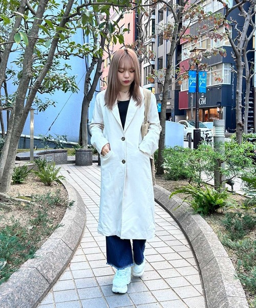 SPIGA(スピーガ)の「スプリングチェスターコート(トレンチコート・レディース・オフホワイト・FREE)」の3枚目の写真