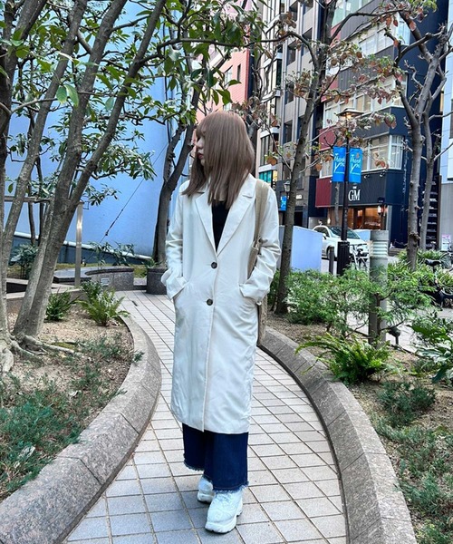 SPIGA(スピーガ)の「スプリングチェスターコート(トレンチコート・レディース・オフホワイト・FREE)」の5枚目の写真