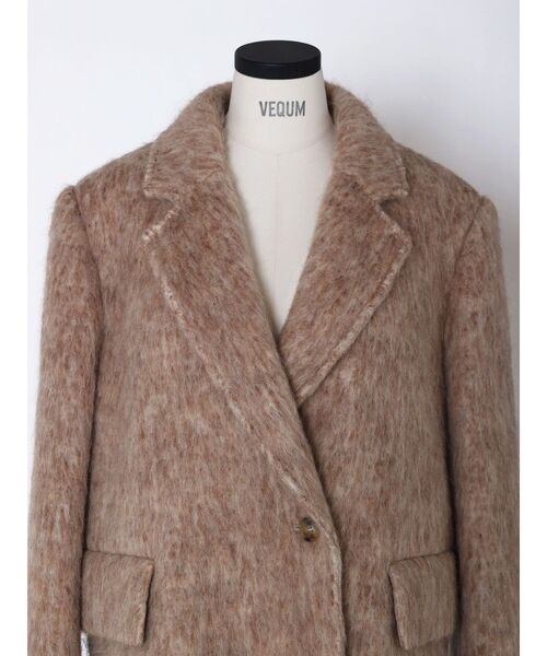 VEQUM（VEQUM）の「【VEQUM】SHAGGY JACKET COAT（テーラードジャケット・レディース・ベージュ/グレー・FREE）」の18枚目の写真