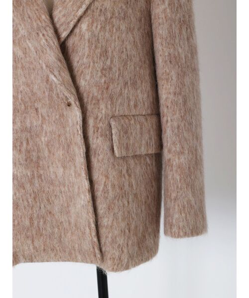 VEQUM（VEQUM）の「【VEQUM】SHAGGY JACKET COAT（テーラードジャケット・レディース・ベージュ/グレー・FREE）」の20枚目の写真