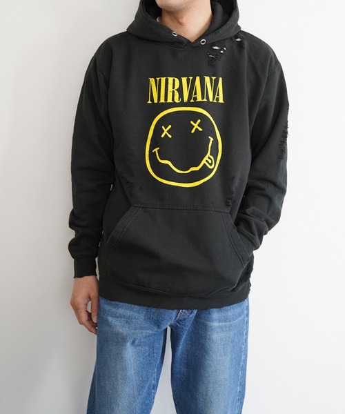 2AM(ツーエイエム)の「【THRIFTY LOOK スリフティールック 】 WORN-OUT BAND HOODIE "BEASTIE BOYS" パーカー(パーカー・メンズ・ブラウン系/ブラック/ブラック系1・X-LARGE/LARGE/XX-LARGE)」の1枚目の写真