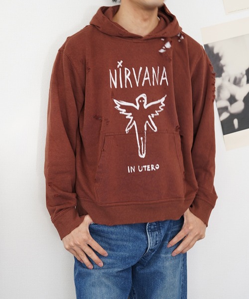 2AM(ツーエイエム)の「【THRIFTY LOOK スリフティールック 】 WORN-OUT BAND HOODIE "BEASTIE BOYS" パーカー(パーカー・メンズ・ブラウン系/ブラック/ブラック系1・X-LARGE/LARGE/XX-LARGE)」の11枚目の写真