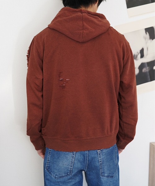 2AM(ツーエイエム)の「【THRIFTY LOOK スリフティールック 】 WORN-OUT BAND HOODIE "BEASTIE BOYS" パーカー(パーカー・メンズ・ブラウン系/ブラック/ブラック系1・X-LARGE/LARGE/XX-LARGE)」の12枚目の写真