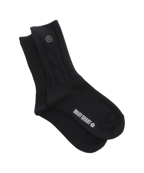 MARY QUANT（マリークワント）の「ダイヤケーブル ソックス（ソックス/靴下・レディース・ブラック/ベージュ/グレー・FREE）」の7枚目の写真