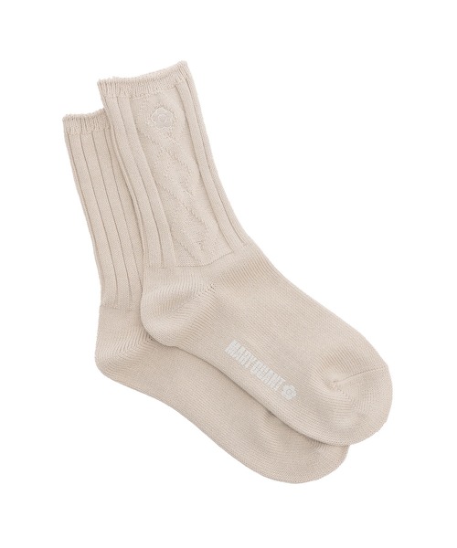 MARY QUANT（マリークワント）の「ダイヤケーブル ソックス（ソックス/靴下・レディース・ブラック/ベージュ/グレー・FREE）」の10枚目の写真