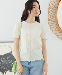 Ray BEAMS | Ray BEAMS / シャーリング センターシーム Tシャツ(Tシャツ/カットソー)