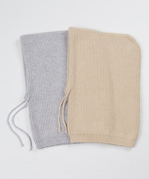 3.3 Field Trip (3.3フィールドトリップ)の「【UNISEX】3.3 Field Trip/ウールソフトバラクラバ 2100859(ニットキャップ/ビーニー・レディース・ベージュ/グレー・FREE)」の6枚目の写真