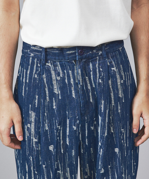 ABAHOUSE（アバハウス）の「【Revo.】ワイドテーパードクラッシュデニム（デニムパンツ・メンズ・ライトブルー/インディゴブルー・M/L）」の10枚目の写真