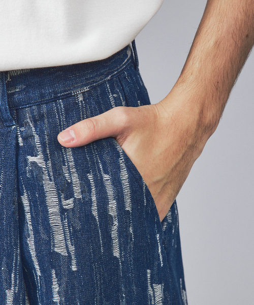 ABAHOUSE（アバハウス）の「【Revo.】ワイドテーパードクラッシュデニム（デニムパンツ・メンズ・ライトブルー/インディゴブルー・M/L）」の12枚目の写真