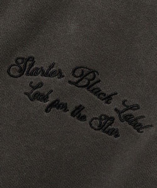 STARTER BLACK LABEL（スターターブラックレーベル）の「【STARTER /スターター】裏毛ピグメント加工 ロゴ刺繍フルジップパーカー（パーカー・メンズ・ベージュ/スミクロ/グリーン・XL/L/M）」の17枚目の写真