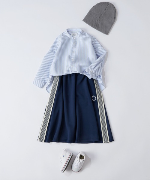 CIAOPANIC TYPY(チャオパニックティピー)の「【WEB限定】【KIDS】ストレッチジャージライントラックスカート(スカート・キッズ・ブラック/ネイビー・XX-LARGE/X-LARGE/LARGE/MEDIUM/SMALL)」の8枚目の写真