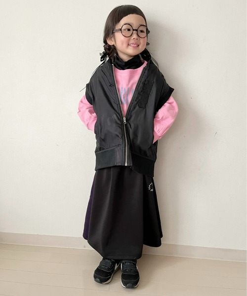 CIAOPANIC TYPY(チャオパニックティピー)の「【WEB限定】【KIDS】ストレッチジャージライントラックスカート(スカート・キッズ・ブラック/ネイビー・XX-LARGE/X-LARGE/LARGE/MEDIUM/SMALL)」の15枚目の写真