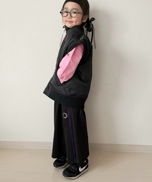 CIAOPANIC TYPY(チャオパニックティピー)の「【WEB限定】【KIDS】ストレッチジャージライントラックスカート(スカート・キッズ・ブラック/ネイビー・XX-LARGE/X-LARGE/LARGE/MEDIUM/SMALL)」の17枚目の写真