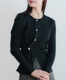 LIENCOEUR | アシンメトリーリブニットトップス(ニット/セーター)