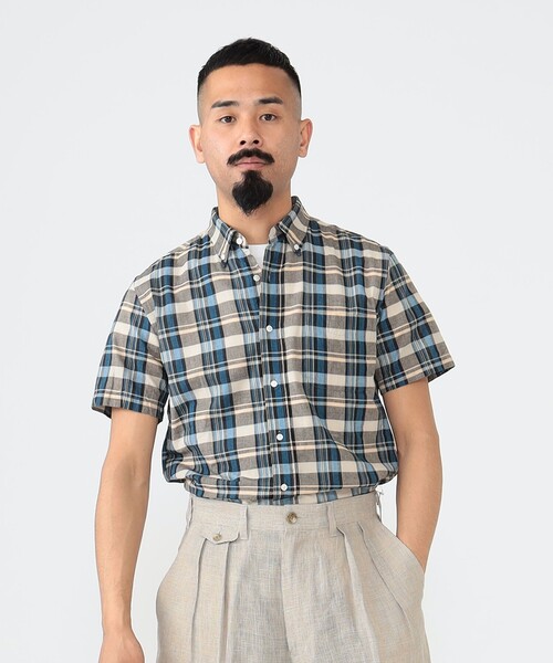 BEAMS PLUS（ビームスプラス）の「マドラスチェック ボタン