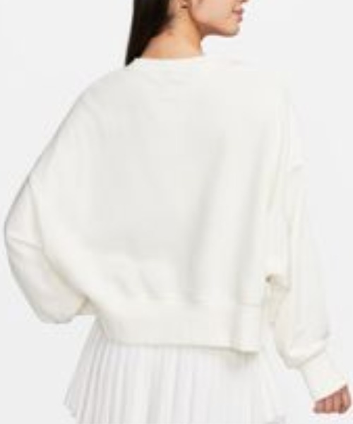 NIKE（ナイキ）の「【NIKE】ナイキ スポーツウェア フェニックス フリース ウィメンズ OOS  クルーネック スウェットシャツ（スウェット・レディース・ホワイト/ダークブラウン/オリーブ/ブルー・S/M/L）」の8枚目の写真